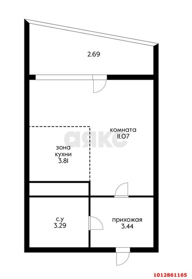 24,8 м², квартира-студия 5 250 000 ₽ - изображение 1