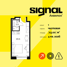 23 м², 1-комнатные апартаменты 7 614 043 ₽ - изображение 23