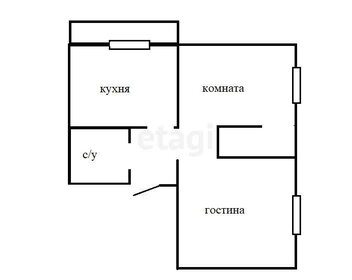 Квартира 51,1 м², 2-комнатная - изображение 1