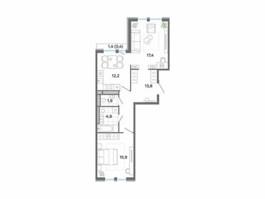15,5 м², апартаменты-студия 2 258 350 ₽ - изображение 75