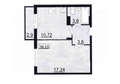 39,1 м², 1-комнатная квартира 3 200 000 ₽ - изображение 29