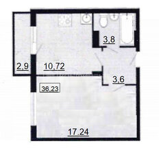 Квартира 36,2 м², 1-комнатная - изображение 2