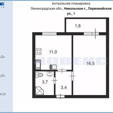 Квартира 34,6 м², 1-комнатная - изображение 4