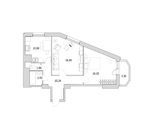 55,2 м², 2-комнатная квартира 11 115 000 ₽ - изображение 67