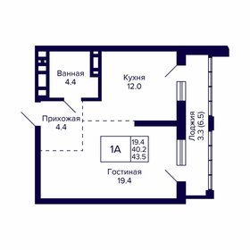 43,2 м², 1-комнатная квартира 8 078 400 ₽ - изображение 83