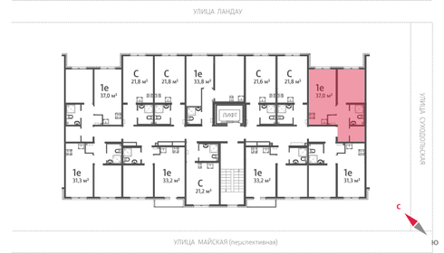 37,3 м², 1-комнатная квартира 8 800 000 ₽ - изображение 33