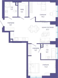 78 м², 2-комнатная квартира 45 800 000 ₽ - изображение 126