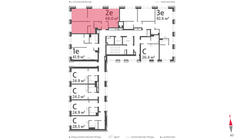 66,2 м², 2-комнатная квартира 27 893 700 ₽ - изображение 46