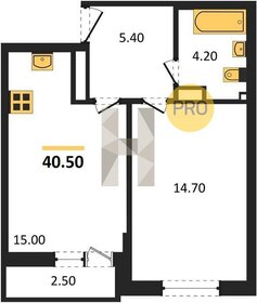 Квартира 40,5 м², 1-комнатная - изображение 1