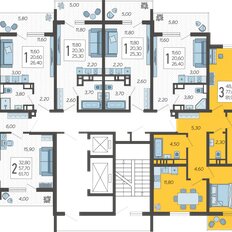 Квартира 81,9 м², 3-комнатная - изображение 2