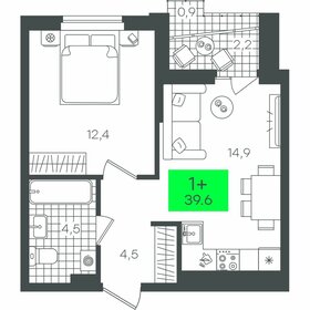 Квартира 39,7 м², 1-комнатная - изображение 1