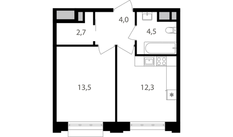 25,1 м², апартаменты-студия 6 990 000 ₽ - изображение 132