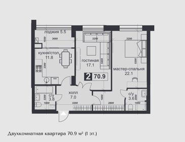 67 м², 2-комнатная квартира 6 200 000 ₽ - изображение 23