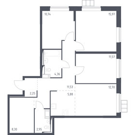 Квартира 86,3 м², 3-комнатная - изображение 1