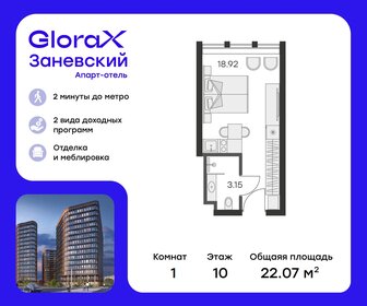 22,1 м², апартаменты-студия 6 649 999 ₽ - изображение 37