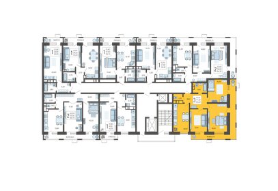 89 м², 3-комнатная квартира 9 800 000 ₽ - изображение 66