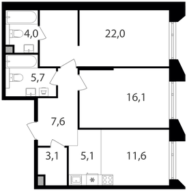 75 м², 3-комнатная квартира 26 100 000 ₽ - изображение 13