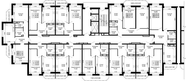 51,5 м², 2-комнатная квартира 6 500 000 ₽ - изображение 34