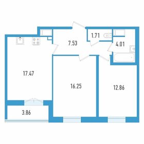 61,8 м², 2-комнатная квартира 13 600 000 ₽ - изображение 98