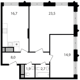 67,7 м², 2-комнатная квартира 20 120 440 ₽ - изображение 6