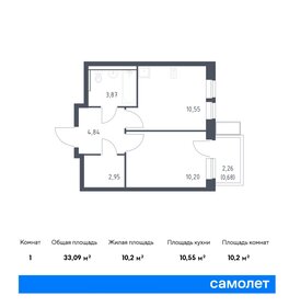 32,3 м², 1-комнатная квартира 7 161 326 ₽ - изображение 17