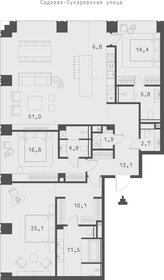 182,7 м², 4-комнатная квартира 170 000 000 ₽ - изображение 106