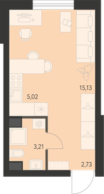 26,1 м², квартира-студия 3 730 000 ₽ - изображение 14