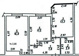 Квартира 52,4 м², 2-комнатная - изображение 1