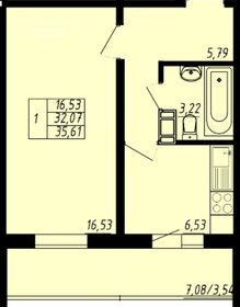 24,2 м², 1-комнатная квартира 2 800 000 ₽ - изображение 28