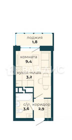 Квартира 22 м², студия - изображение 1