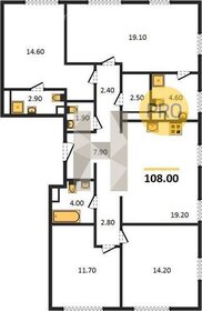 Квартира 108 м², 4-комнатная - изображение 1