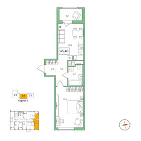 37,6 м², 1-комнатная квартира 6 323 410 ₽ - изображение 10