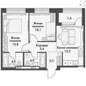 78 м², 4-комнатная квартира 19 500 000 ₽ - изображение 54