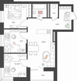 77,3 м², 4-комнатная квартира 6 350 000 ₽ - изображение 24