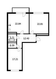 Квартира 81,4 м², 2-комнатная - изображение 3