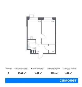 40,3 м², 1-комнатные апартаменты 9 295 954 ₽ - изображение 18