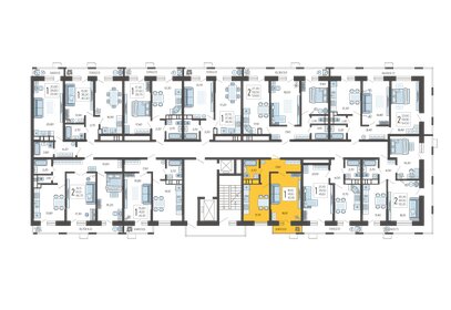 57 м², 1-комнатная квартира 7 500 000 ₽ - изображение 17