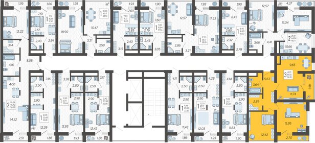 95 м², 3-комнатные апартаменты 34 700 000 ₽ - изображение 117