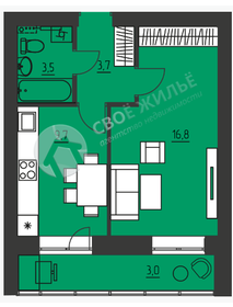 65,4 м², 4-комнатная квартира 9 047 000 ₽ - изображение 50