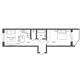 46,8 м², 2-комнатная квартира 6 450 000 ₽ - изображение 51