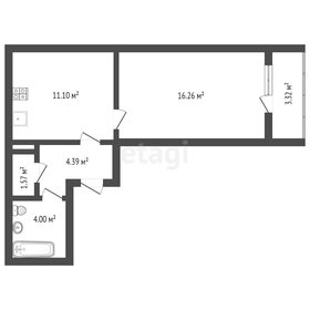 44,1 м², 1-комнатная квартира 4 400 000 ₽ - изображение 20