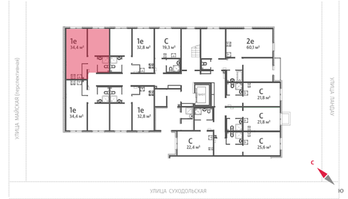 34,4 м², 1-комнатная квартира 3 992 601 ₽ - изображение 21