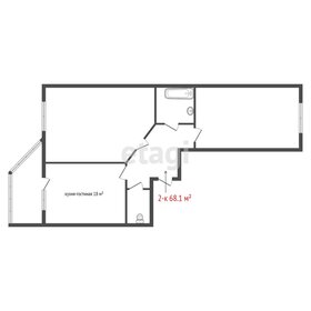 Квартира 68,1 м², 2-комнатная - изображение 2