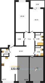 Квартира 122,5 м², 3-комнатная - изображение 1