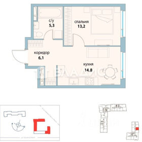 Квартира 39,4 м², 1-комнатная - изображение 4