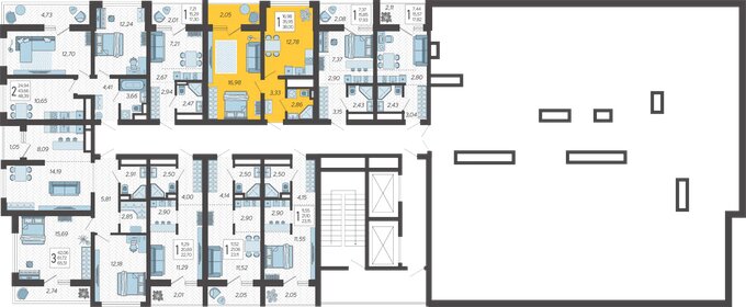 19,2 м², 1-комнатные апартаменты 15 360 000 ₽ - изображение 132