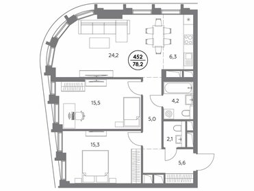 59 м², 2-комнатные апартаменты 73 125 000 ₽ - изображение 159