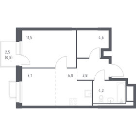 Квартира 38,8 м², 1-комнатная - изображение 1