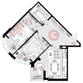 30 м², квартира-студия 3 399 ₽ в сутки - изображение 40