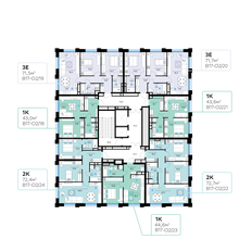 Квартира 44,6 м², 1-комнатная - изображение 2